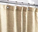 Gaiam Eco-friendly Linen Shower Curtain - Natural