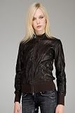 Diesel Black Gold - Diesel Black Gold Ganzy Ebony Leather Jacket