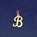 Letter B Initial Pendant