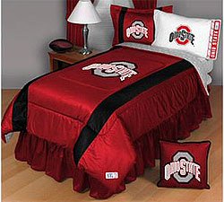 NCAA Ohio State Buckeyes - OSU Comforter Set - Queen / Full Bedding