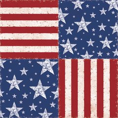 Military Paper 12X12-Patriotic (25 Pack)