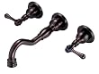 Danze D136557RB Opulence Double-Handle Wall Mount Lavatory Faucet, Oil Rubbed Bronze