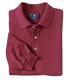 NEW Port Authority - Long Sleeve Pique Knit Sport Shirt Wine-2XL