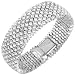 AZ Collection Swarovski Crystal Silver Plated Bracelet
