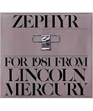 1981 MERCURY ZEPHYR Sales Brochure Literature Book