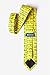 Wild Ties Yellow Microfiber Tie | Alphabet Necktie
