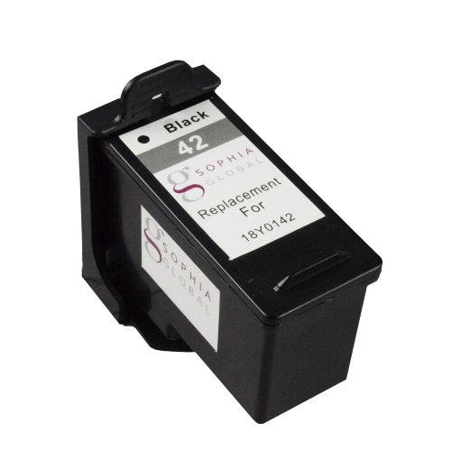 Sophia Global Remanufactured Ink Cartridge for Lexmark 42 (1 Black)