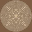 Outdoor Area Rug, Dynamic Rugs Piazza Collection Brown