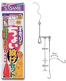 ささめ針(SASAME) ちょい投げセット 赤・金 鈎7 K-005