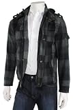 INC International Concepts Men's Buffalo Plaid Wool Gavin Bomber Coat