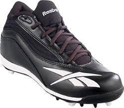 Reebok Mens Audible Mid MR7 Black/White Cleats