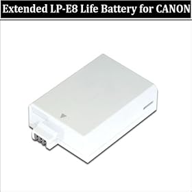 Extended Life LP-E8 LPE8 Battery For The Canon Rebel T3i T2i 550D Digital Camera