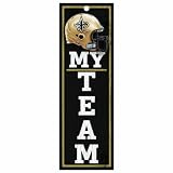 NFL New Orleans Saints 4-by-13 Wood "My Team" Sign