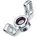 Grade 2 Zinc Alloy Lock Nut, Zinc Plated Finish, UNC 2B Threads, 5/16"-18 Thread Size, 3/8" Width Across Flats, 0.718" Height, Nylon Insert, Pack Of 10
