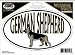 German Shepherd Oval Decal