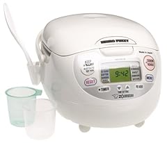 Zojirushi NS-ZCC10 5-1/2-Cup (Uncooked) Neuro Fuzzy Rice Cooker and Warmer, Premium White 