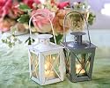 Glossy White or Brushed Silver Luminous Mini-Lanterns (QTY.1)