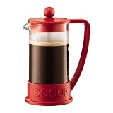 bodum BRAZIL フレンチプレスコーヒーメーカー 0.35L RED 10948-04