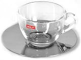 Bodum 5718-10/16 Grande Passione 6 Glass Cups & Saucers