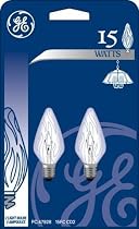 GE 15 Watt Two Pack Candelabra Light Bulb
