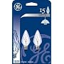 GE 15 Watt Two Pack Candelabra Light Bulb