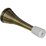 Stanley National Hardware V8023 3" Spring Door Stop in Antique Brass