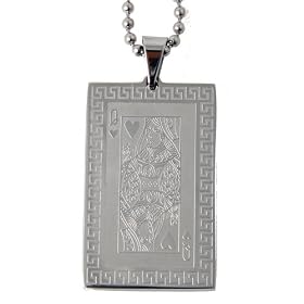 316L Stainless Steel Pendant with Stainless Steel Ball Chain