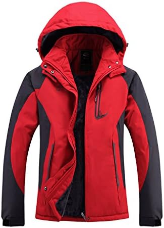 Geval Women's Outdoor Waterproof Softshell Windproof Fleece Ski Jackets(Red,S)