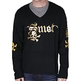 SMETbyChristianAudigierEdHardyMensCottonT-ShirtTeeTopShirtBlackFleurDeLis