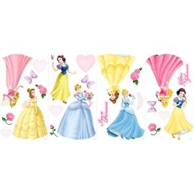 Princess & Pearls Self-Stick Wall Appliques