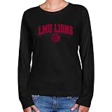 NCAA Loyola Marymount Lions Ladies Black Logo Arch Long Sleeve Classic Fit Tee