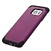 Galaxy S7 Edge Case, Pandawell [Corner Protection] Slim Thin Hybrid Dual Layer Shock Absorbing Impact Resist Case Cover for Samsung Galaxy S7 Edge - Purple/Black
