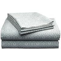 Regal Collection 300-Thread Count Kristie Medallion Cotton Sheet Set