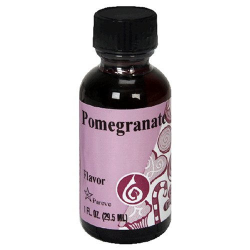 LorAnn Artificial Flavoring Oils, Pomegranate Flavoring Oil, 1-Ounce Bottles (Pack of 4) by LorAnn Oils
