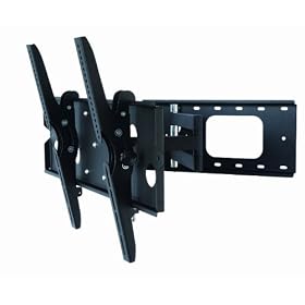 Intecbrackets - Extra strong swivel arm and tilt TV wall mount bracket guaranteed to fit Samsung UE46D7000 with a lifetime warranty and all necessary fittings