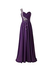 Lace Chiffon One Shoulder Evening Dress/Bridesmaid Dress/Prom Dress 