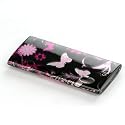 Luxmo Premium Designer Crystal Snap-on Case for iPod Nano 5th Generation (Pink Butterfly Print)