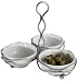 3 Mini Bowl Server on Tie-up Metal Stand