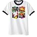 Halloween Montage - Pirates, Skulls, and Scary Ringer T-Shirt