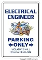 ELECTRICAL ENGINEER Parking Sign engineering tools gift