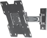 Peerless PP740-S Pivoting Arm Wall Mount for 22-Inch to 40-Inch Flat Panel Displays (Gloss Silver)