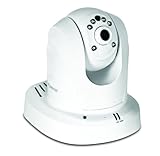 TRENDnet Megapixel PoE  Pan, Tilt, Zoom Network Surveillance Camera with 2-Way Audio and Night Vision, TV-IP672PI (White)