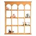 16 Compartment wood wall curio - Style 29476