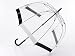 Clear Dome Fulton Umbrella Black & White "New Fibreglass Frame"