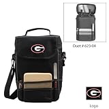 Georgia Bulldogs NCAA Duet Wine and Cheese Tote (Black/Grey)