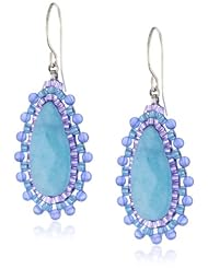 Miguel Ases Blue Quartz Small Tear Drop Earrings