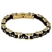 Jewelry : Stainless Steel & Rubber Gold-Tone Invicta Elements Bracelet