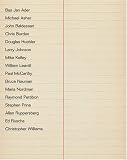 Kunst aus Los Angeles der 60er bis 90er Jahre - Jan B Ader