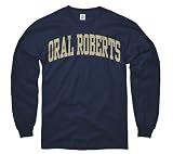 Oral Roberts Golden Eagles Navy Arch Long Sleeve T-Shirt