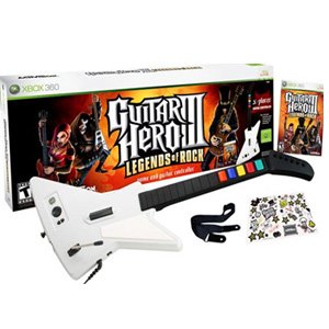 Guitar Hero Iii 3 Legends Of Rock Game + Wired X-plorer Controller Xbox 360 Picture